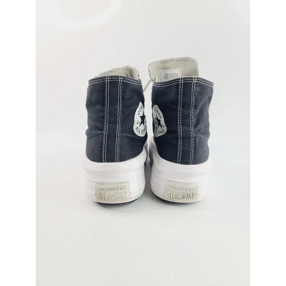 Converse, Durable Canvas Upper, Casual High Top Sneakers Women, Size 8 Black - Picture 3 of 7